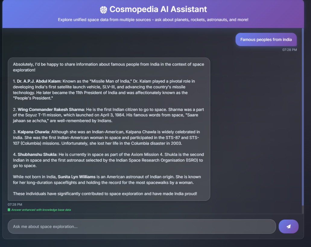 CosmoPedia - AI Chat